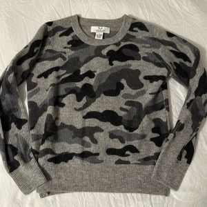 BRAND NEW. Cashmere grey camo sweater.